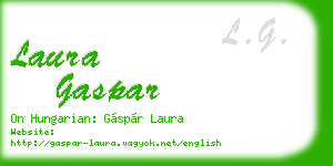 laura gaspar business card